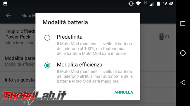 Incipio offGRID Power Pack (Moto Mods): video-prova recensione - Screenshot_20170218-164847