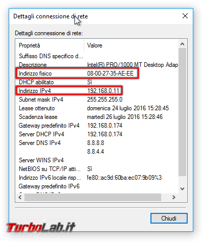 Indirizzo IP MAC Binding: come fare modo PC rete locale (LAN) ottenga sempre stesso IP locale modem/router - rete windows ip mac
