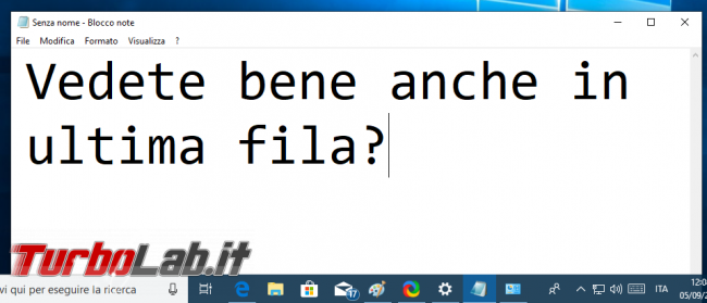 Ingrandire caratteri / testi schermo Windows 10: come fare?