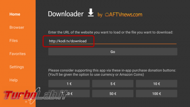 Installare Kodi Amazon Fire TV Stick Basic