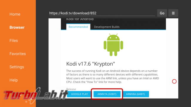 Installare Kodi Amazon Fire TV Stick Basic