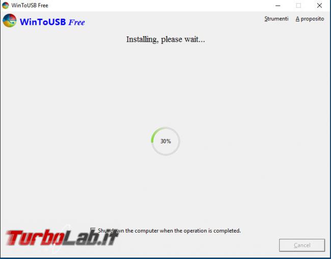 Installare Windows &quot;Live&quot; chiavetta USB, avviabile ogni computer: guida WinToUSB