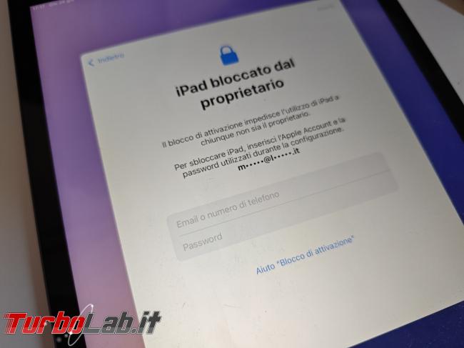 iPad/iPhone bloccato proprietario: cosa fare? - iPad bloccato (2)
