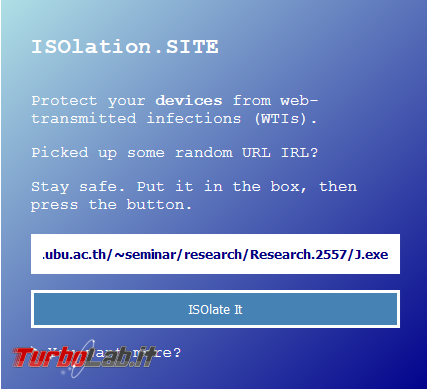 Isolation.site permette verificare link sospetti browser remoto