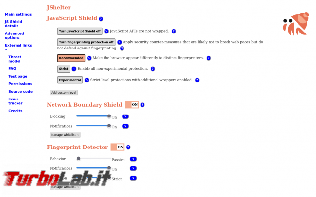 JShelter: difendi browser javascript malevoli