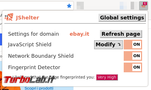 JShelter: difendi browser javascript malevoli