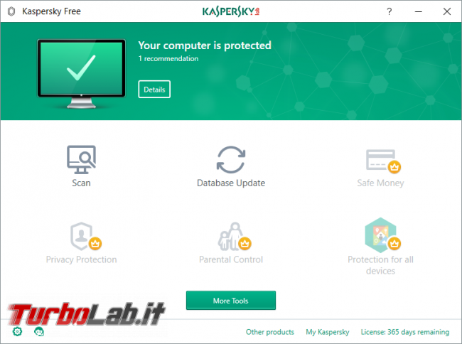​Kaspersky Free, download prova 2017: antivirus gratis funziona bene protegge PC gratuitamente (test completo)