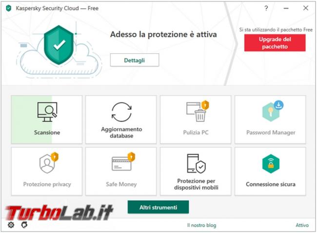 Kaspersky Security Cloud: l’antivirus gratuito protegge computer (prova test efficacia)