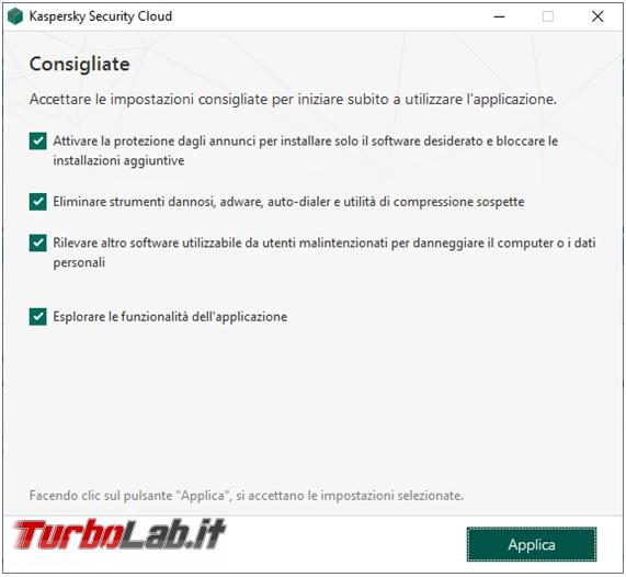 Kaspersky Security Cloud: l’antivirus gratuito protegge computer (prova test efficacia)