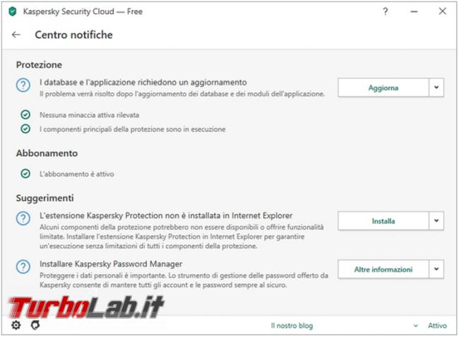 Kaspersky Security Cloud: l’antivirus gratuito protegge computer (prova test efficacia)