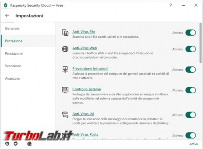 Kaspersky Security Cloud: l’antivirus gratuito protegge computer (prova test efficacia)