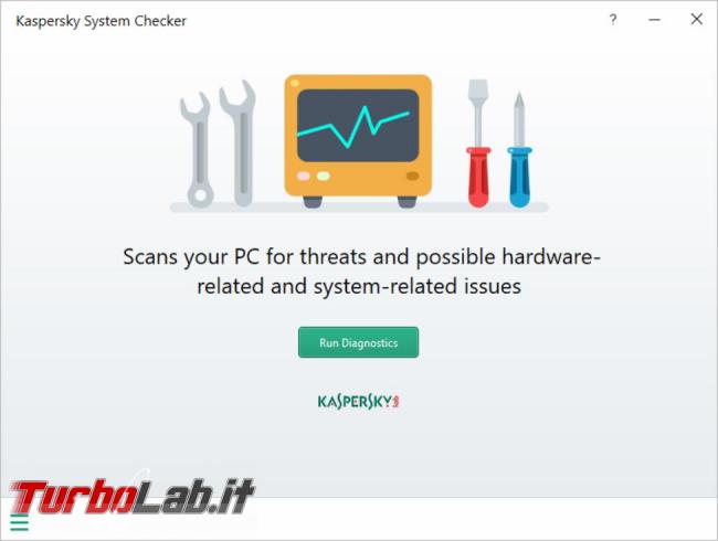 Kaspersky System Checker controlla, non risolve, problemi computer