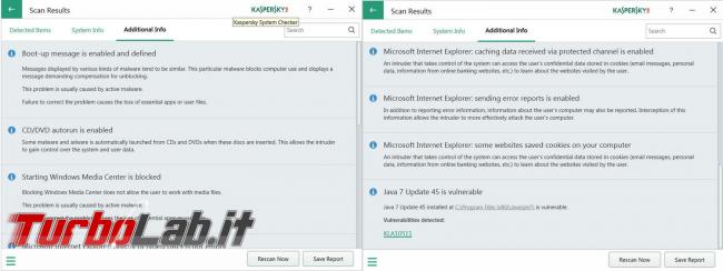 Kaspersky System Checker controlla, non risolve, problemi computer