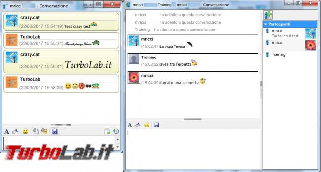 LAN Messenger puoi inviare messaggi, file creare chat rete