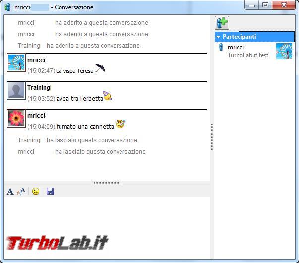 LAN Messenger puoi inviare messaggi, file creare chat rete