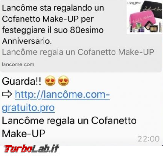 Lancôme regala cofanetto make-up 80 anni: è truffa! - FrShot_1587276731