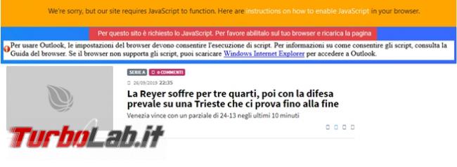 L’estensione Noscript Security Suite impedisce l’apertura script browser senza autorizzazione