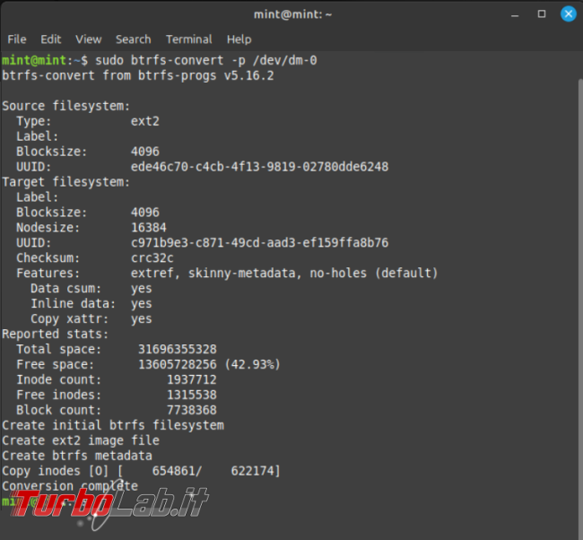 [LINUX] Come quando passare ext4 btrfs ( partizione criptata!)
