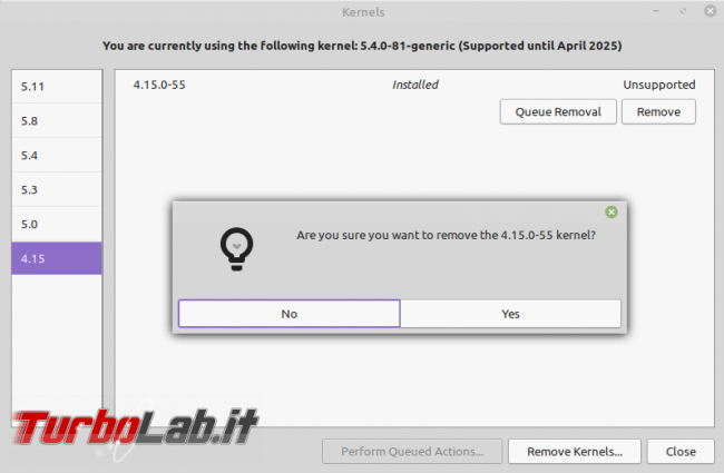 Linux Mint: rimuovere kernel superati GUI ( non solo) recuperare po' spazio disco - Screenshot from 2021-08-16 18-49-49