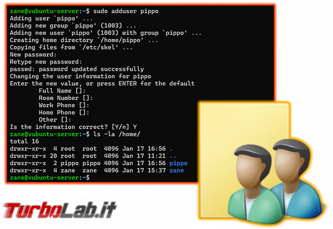 Linux/Ubuntu: come creare utente linea comando - guida rapida useradd adduser - ubuntu linux useradd