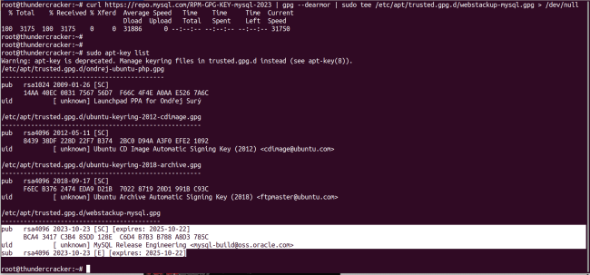 Linux (Ubuntu): come risolvere errore NO_PUBKEY B7B3B788A8D3785C oppure 467B942D3A79BD29 MySQL non si aggiorna - nuova chiave pgp mysql