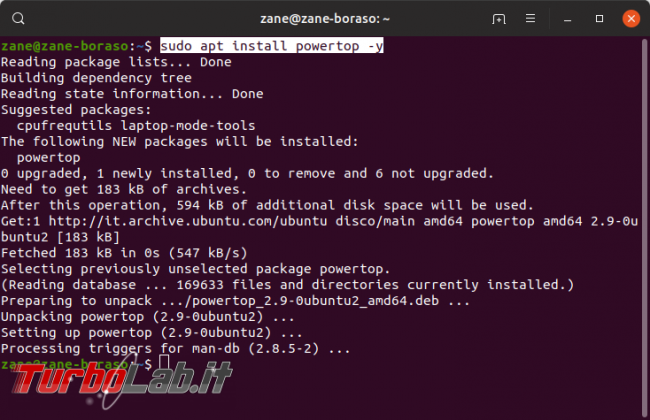 Linux / Ubuntu consuma troppa batteria! Come risolvere migliorare autonomia PowerTOP - Screenshot from 2019-09-17 21-31-36