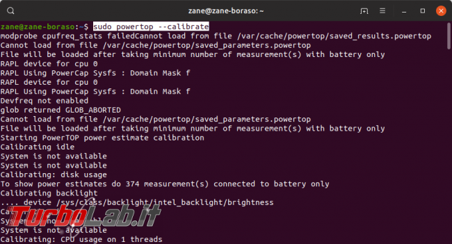 Linux / Ubuntu consuma troppa batteria! Come risolvere migliorare autonomia PowerTOP - Screenshot from 2019-09-17 21-51-40