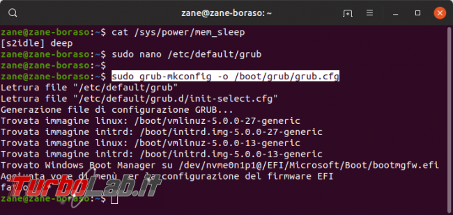 Linux / Ubuntu notebook: migliorare durata batteria attivando sospensione S3, Suspend-to-RAM (STR, S2RAM, deep)