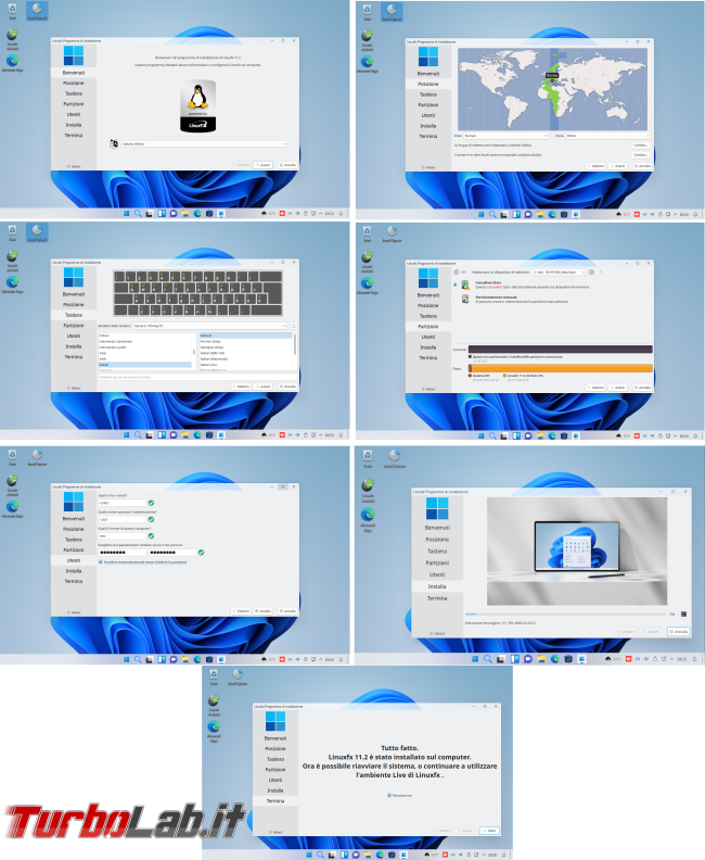 LinuxFX (Wubuntu): passo più breve Windows Linux?