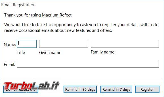 Macrium Reflect free crea ripristina immagini backup dischi fissi