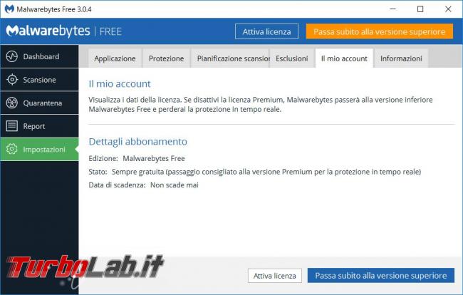 Malwarebytes 3.0 messo prova TurboLab.it