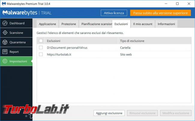 Malwarebytes 3.0 messo prova TurboLab.it