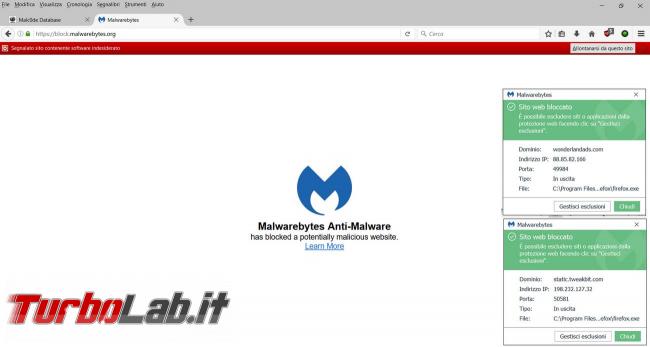 Malwarebytes 3.0 messo prova TurboLab.it