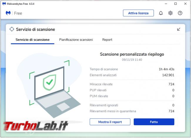 Malwarebytes 4.0 è buon antimalware? Prova recensione