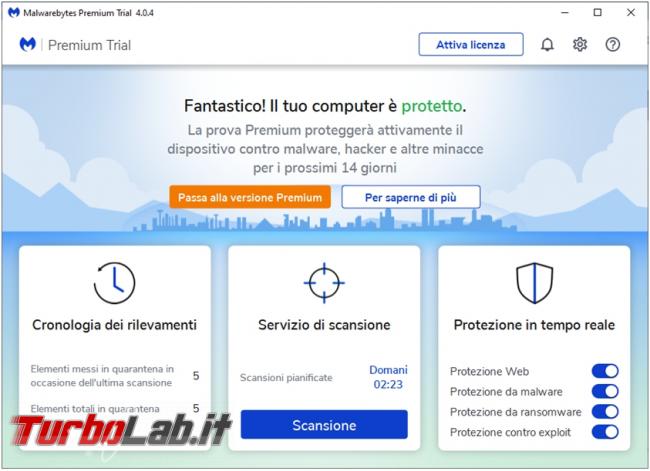 Malwarebytes 4.0 è buon antimalware? Prova recensione