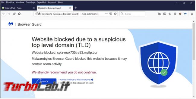 Malwarebytes Browser Extension blocca pubblicità siti pericolosi