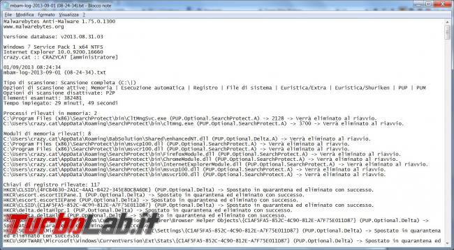 Malwarebytes elimina malware computer