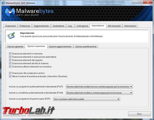 Malwarebytes elimina malware computer