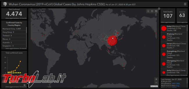 Mappa interattiva contagi coronavirus cinese - FrShot_1580208578