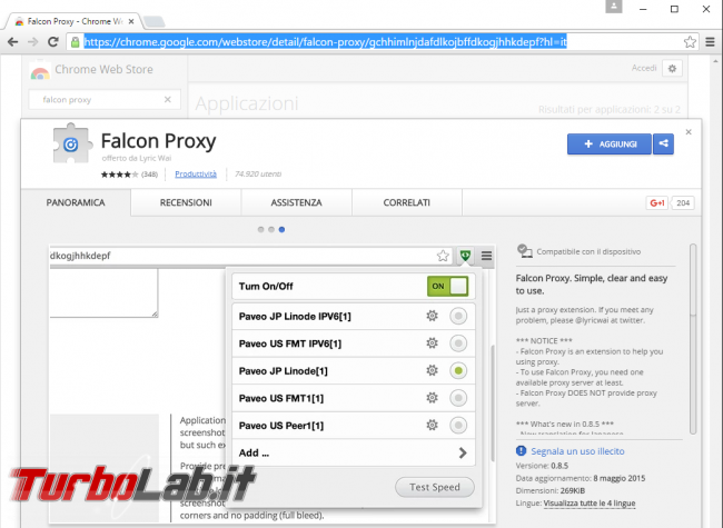 Meno pubblicità più privacy: Guida completa Privoxy (Windows/Mac/Linux) - estensione_googlechrome