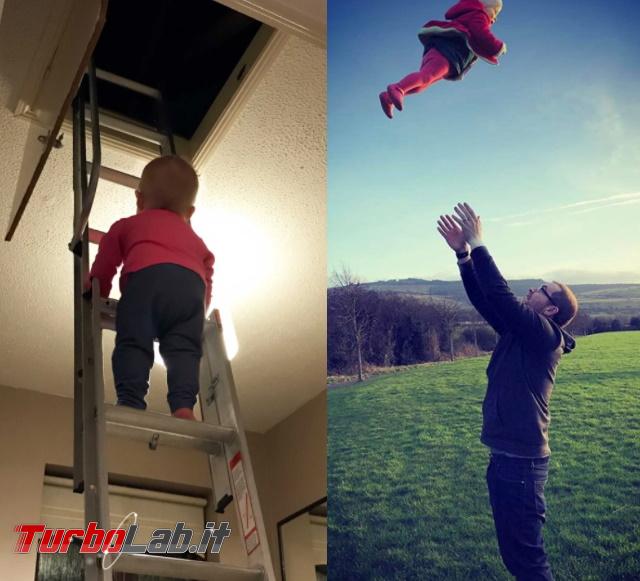 Mette bimba pericolo manda foto parenti: fortuna, sono solo fotomontaggi! - bimba in pericolo