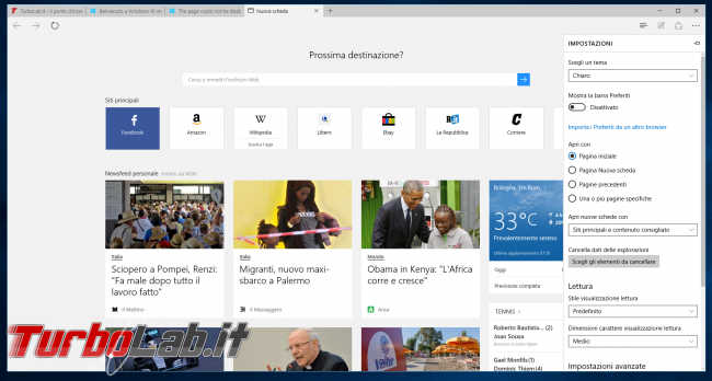 Microsoft Edge: guida novità browser Windows 10 - project spartan 01