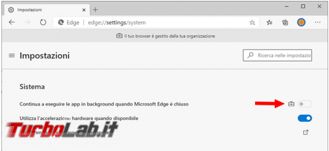 Microsoft Edge segnala essere gestito dall’organizzazione, vediamo come trovare policy impostate