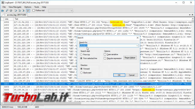 Miglior programma/editor free aprire/modificare log, dump, SQL, XML grandi/enormi (100/250/500 MB, 1/5/10 GB) Windows? file è troppo esteso Blocco note!