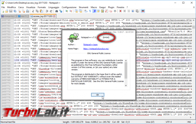 Miglior programma/editor free aprire/modificare log, dump, SQL, XML grandi/enormi (100/250/500 MB, 1/5/10 GB) Windows? file è troppo esteso Blocco note!