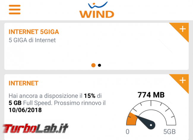 Miglior tariffa smartphone, estate 2018: scegliere operatore Vodafone, TIM, Tre, Wind, Tiscali, Kena Iliad? - Screenshot_MyWind_20180530-000031