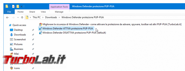 Migliorare sicurezza Windows Defender: come attivare protezione adware, spyware, toolbar ed altri PUP/PUA - windows defender protezione pup-pua