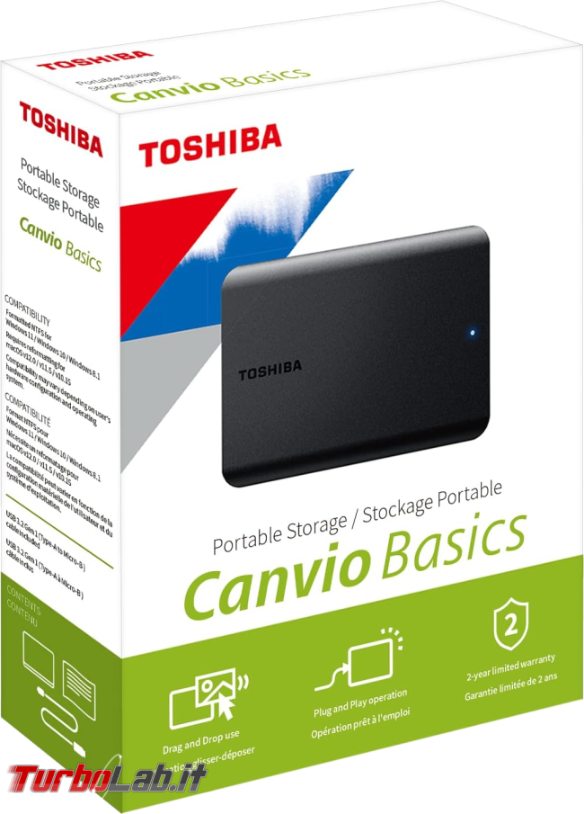 migliore SSD esterno (disco USB) posso comprare ( 2024/2025, video) - toshiba canvio basics 2024