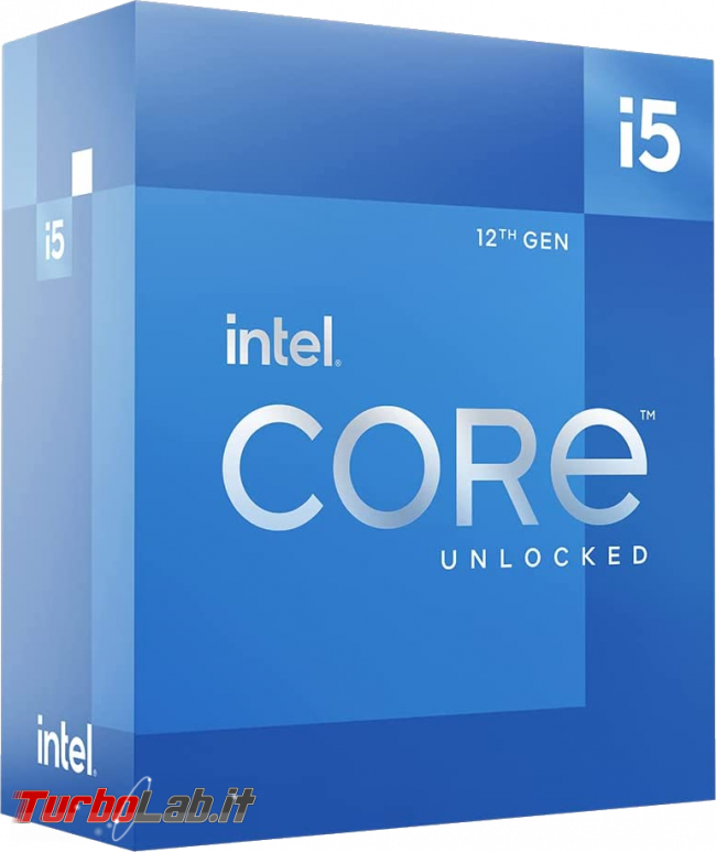 Migliori componenti PC 2022 lavoro gaming: guida scelta processore (CPU), scheda madre, RAM, scheda video (GPU), SSD, case (video) - intel core-i5 12th gen box