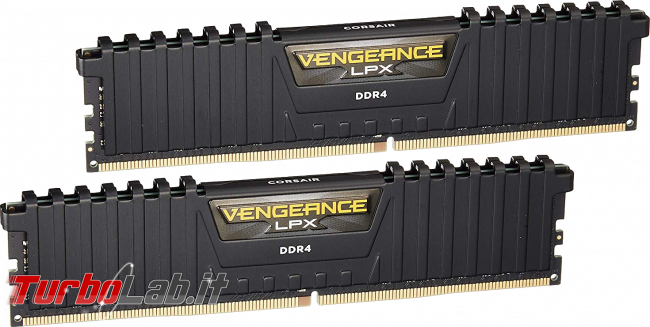 Migliori componenti PC 2022 lavoro gaming: guida scelta processore (CPU), scheda madre, RAM, scheda video (GPU), SSD, case (video) - ram ddr4 vengance lpx